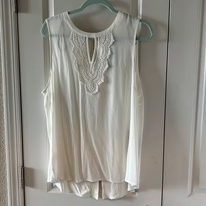 White tank top blouse